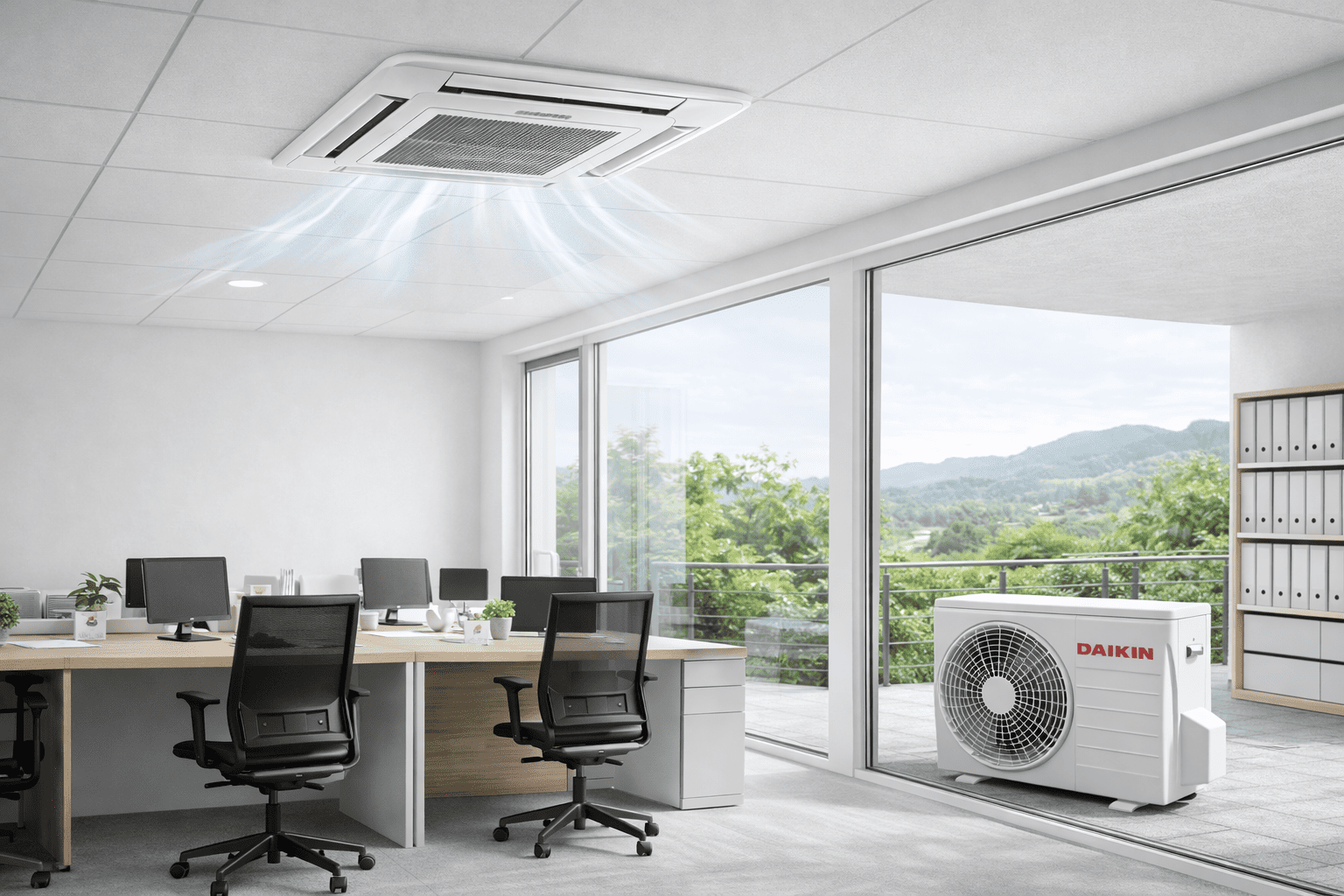 Daikin Deckengeräte für Single-Split Klimaanlagen – leistungsstarke Klimatisierung für Gewerbe