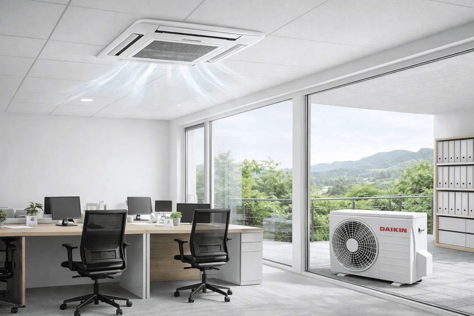 Daikin Deckengeräte für Single-Split Klimaanlagen – leistungsstarke Klimatisierung für Gewerbe