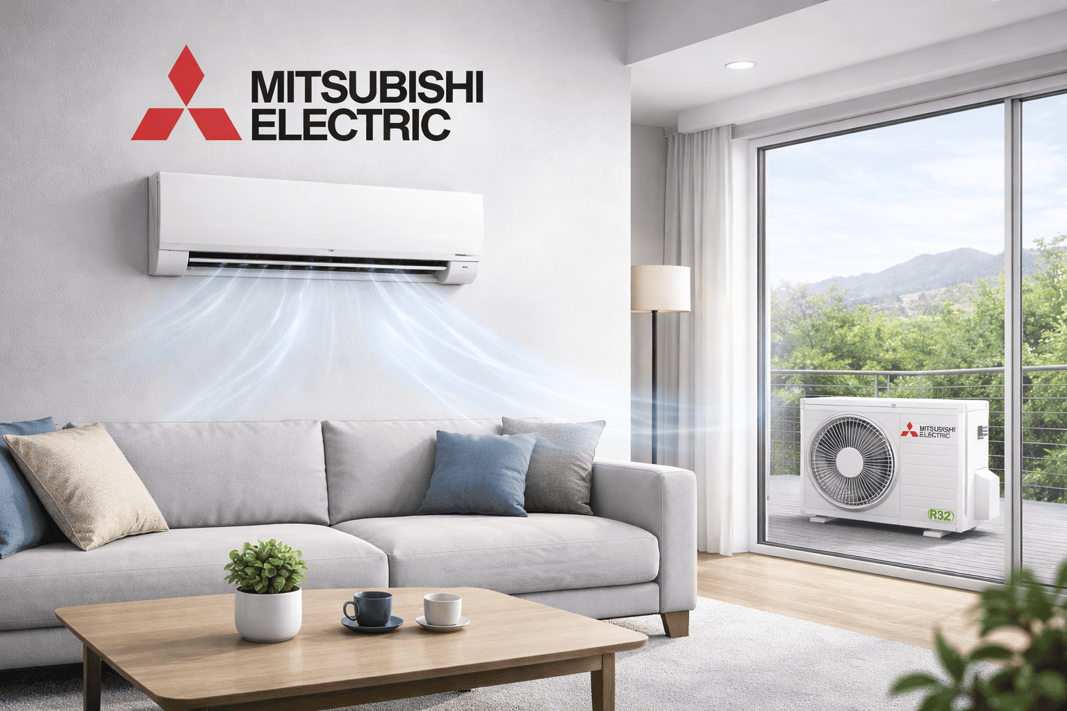 Mitsubishi Electric Wandgeräte für Single-Split Klimaanlagen – leise und energieeffizient