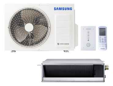 SAMSUNG BAC Kanaleinbaugerät Set Kühlen 3.5 kW | Heizen 4.0 kW AC035RNMDK IR