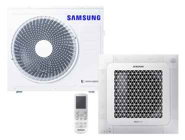 SAMSUNG BAC 4-Wege Kassette Wind-Free Set Kühlen 6.8 kW | Heizen 7.5 kW AC071RNNDK IR