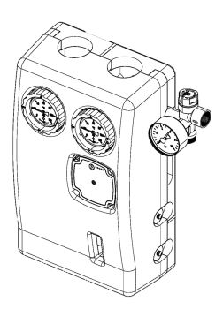 Druckstation, RDS2für Solaris DrucksystemDAIKIN Druckstation, RDS2Typ: EKSRDS2ABestehend aus: Pumpe GrundfosSolar UPM3, Durchflussmesser mit2 x KFE-Hahn, integriertemLuftabscheider, Kugelhähne mitintegriertem Rückflussverhinderer,Sic