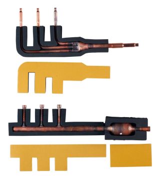 Abzweig für Triple-InnengerätTyp KHRQM58HREFNET Abzweig Bausatz für DAIKIN SkyAir R32-Systeme (2-Leiter-System),Triple AnwendungTyp: KHRQM58HSpezial-Abzweig für die Erstellung vonDAIKIN Sky Air R32 2-Leiter-Rohrleitungsnetzen. Gewähr