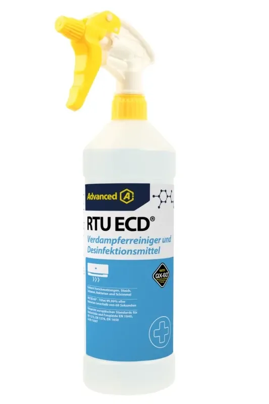 RTU ECD Verdampferreiniger und Desinfektionsmittel 1L gebrauchsfertige Sprühflasche
