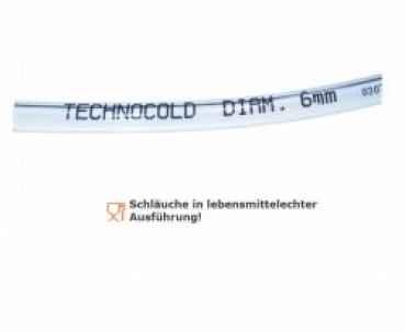 Technocold Kondensatschlauch PVC glasklar 6x9 mm ID, 50 m Rolle