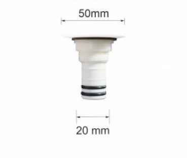 Behälteranschluss 1/2"" Außengewinde, 20 mm Schlauchanschluss