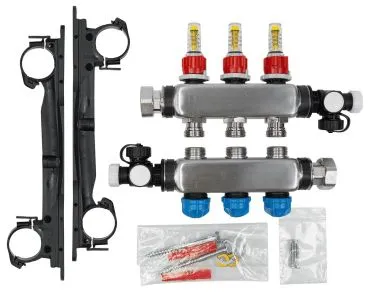 Heizkreisverteiler Edelstahl, RMV 33-fach Verteiler, Maße 44 x 26,5 cmDAIKIN Heizkreisverteiler Edelstahl, RMV3Typ: ECOLLECTRMV3A
