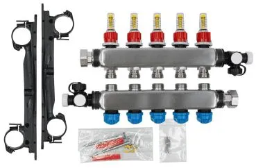 Heizkreisverteiler Edelstahl, RMV 55-fach Verteiler, Maße 44 x 36,5 cmDAIKIN Heizkreisverteiler Edelstahl, RMV5Typ: ECOLLECTRMV5A