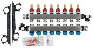 Heizkreisverteiler Edelstahl, RMV 88-fach Verteiler, Maße 44 x 51,5 cmDAIKIN Heizkreisverteiler Edelstahl, RMV8Typ: ECOLLECTRMV8A