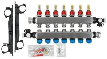 Heizkreisverteiler Edelstahl, RMV 77-fach Verteiler, Maße 44 x 46,5 cmDAIKIN Heizkreisverteiler Edelstahl, RMV7Typ: ECOLLECTRMV7A