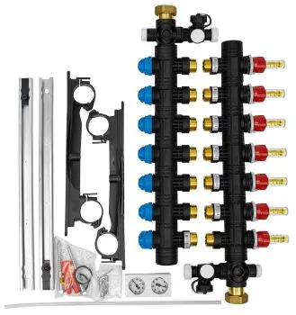 Heizkreisverteiler Kunststoff, RMX 77-fach Verteiler, Maße 44 x 45 cmDAIKIN Heizkreisverteiler Kunststoff,RMX 7Typ: ECOLLECTRMX7A