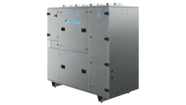 AHU Modular T Pro, WandgerätTyp ATB06LA, Anschluss linksDAIKIN Lüftungsgerät ALB05RBModular L-Serie, Baugröße 05,Bedienseite rechtsGerät zur Deckenmontage mitLuftvolumenstrom 1.500 m3/h.Alle Geräte sind mit einer integriertenPlug & P