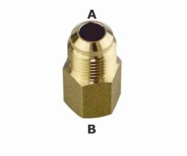 Erweiterungs-Aufschraubstutzen 1/2""M - 3/8""W SAE (3/4""-5/8"" UNF) incl. Dichtring