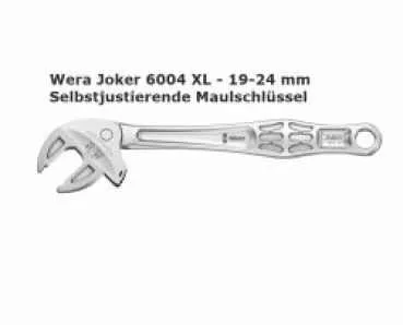 Wera Joker 6004 XL selbstjustierender Maulschlüssel 19-24 mm