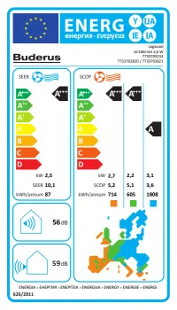 Buderus Logacool AC186i.3-2,6 W Singlesplit-Klimageräte Set 2,6kW