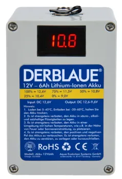 DERBLAUE- Akku Für Pumpe (6Ah Lithium-Ionen Akku)