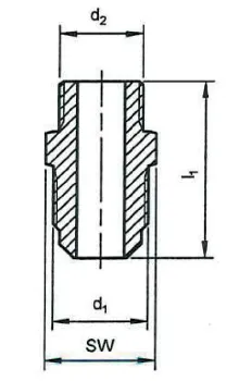 Einschraubstutzen zylindrisch N 10xR3/8"