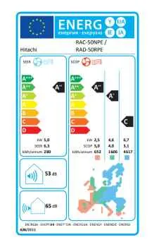 HITACHI Kanalgerät - Set RAD-50RPE + RAC-50NPE - 5,0 kW