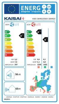 KAISAI Fly KWX-18HRGI + KWX-18HRGO Wandgerät-Set - 5.3 kW