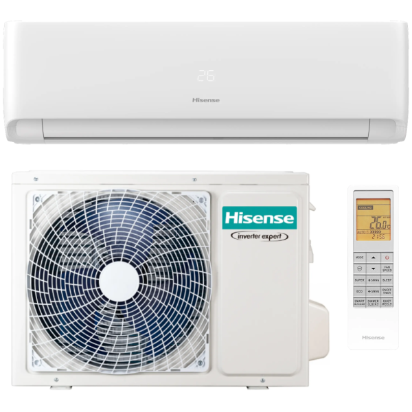 Hisense Expert Comfort KF25YR4BG + AS25YR4BW Klimaanlage Komplettset 2,6 kW