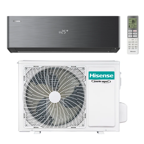 Hisense Energy Pro X QH25XV4B + AS25XV4EW Klimaanlage Black 2,6 kW