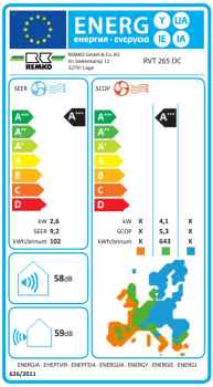 REMKO RVT 265 DC Wandgerät-Set - 2,6 kW
