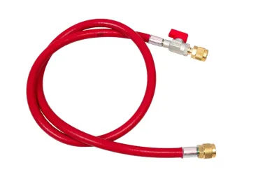 Refco Füllschlauch 60bar CA-CL-72 R 1800mm rot m.Kugelventil