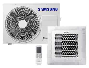 SAMSUNG BAC 4-Wege Kassette Wind-Free Set Kühlen 5.0 kW | Heizen  5.5 kW  AC052RNNDK IR