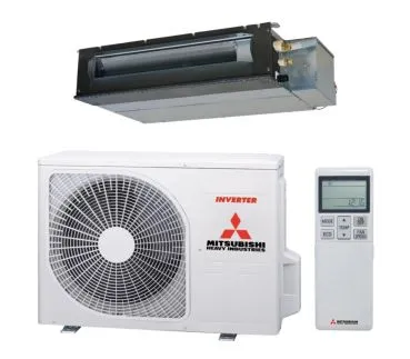 Mitsubishi Heavy SRR25ZS-W + SRC25ZS-W2 – Kanalgerät-Set 2,5 kW R32 – Split-Klimaanlage