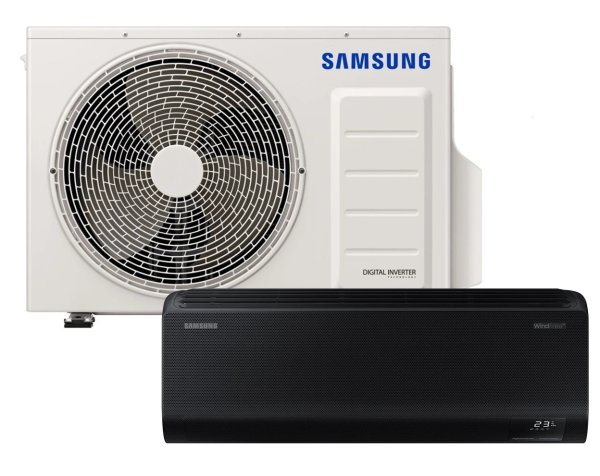 Samsung WindFree Avant S2 Black Klimaanlage 2,5 kW Set WLAN Inverter AR70F09C1ABNEU + AR70F09C1AWXEU