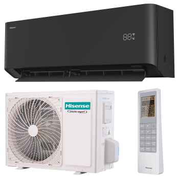 Hisense UNI HB schwarz Wandgerät-Set HB25XU0BG + AS25XU0EW - 2,6 kW