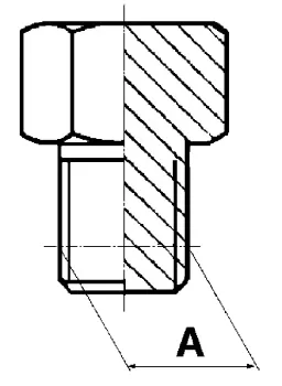 Verschlussstopfen konisch VSK 3/8"NPTF
