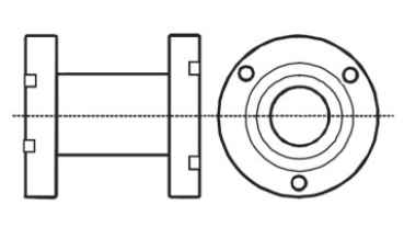 Alco Adapter für OM3/OM4/OW4 OM0-CCC 3 Loch Flansch