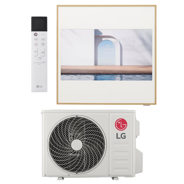 LG Artcool Gallery LCD Premium A12GA2N.EEU / A12GA2U.EEU Single-Split Set | 3,5 kW | R32 WiFi digitaler Bilderrahmen