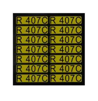 Aufkleber für Richtungspfeile R407C (1 Satz = 14 St.)