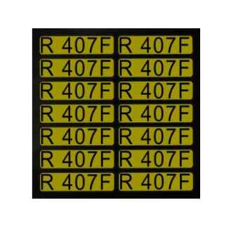 Aufkleber für Richtungspfeile R407F (1 Satz = 14 St.)