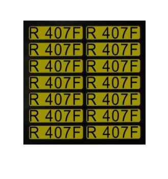 Aufkleber für Richtungspfeile R407F (1 Satz = 14 St.)