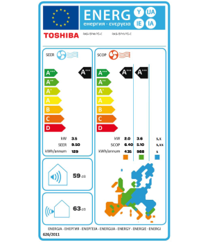 TOSHIBA Daiseikai 9 RAS-13PKVP-E + RAS-13PAVPG-E Wandgerät-Set 3.5 kW