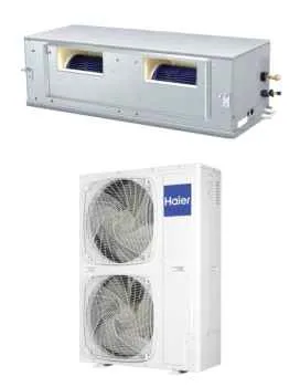 HAIER KANALEINBAUGERÄT mit HOHER PRESSUNG R410A Set - ADH250H1ERG + 1UH250W1ERK - 24,0 kW