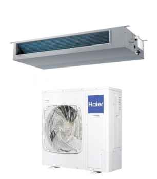 Haier KANALEINBAUGERÄT MITTLERE PRESSUNG Set AD105S2SM3FA(H) + 1U105S2SS2FA - 9,5 kW