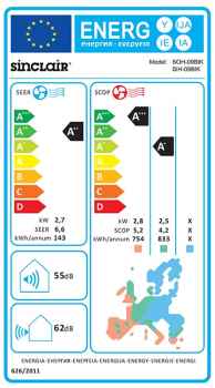 SINCLAIR KEYON SIH-09BIK + SOH-09BIK Split-Wandgerät Set 2.7 kW