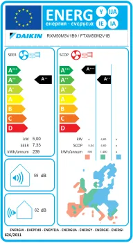 DAIKIN Germany FTXM50A + RXM50A8 Wandgerät-Set Perfera (5 Jahre Garantie) 5,0 kW