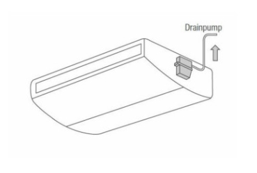 Mitsubishi Tauwasserpumpe PACSJ92DM-E für Deckenunterbaugeräte