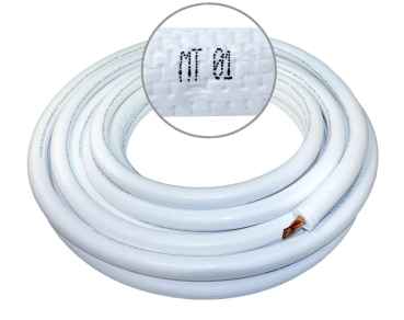 Novaer vorisoliertes Kupferrohr Einzel 1/4"x0,8mm (25m Bund)