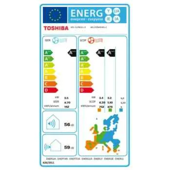 TOSHIBA HAORI Monosplit Wandgerät-Set - RAS-B13N4KVRG-E + RAS-13J2AVSG-E1 - 3,5 kW