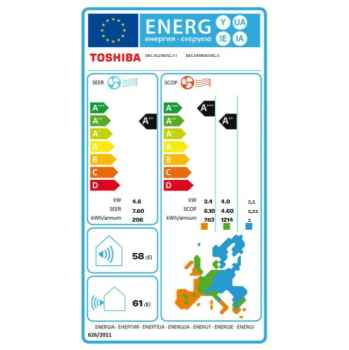 TOSHIBA Haori RAS-B16N4KVRG-E + RAS-16J2AVSG-E1 Wandgerät-Set - 4,6 kW