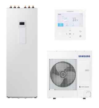 SAMSUNG Split 9kW 400V m. ClimateHub 260L Wärmepumpe