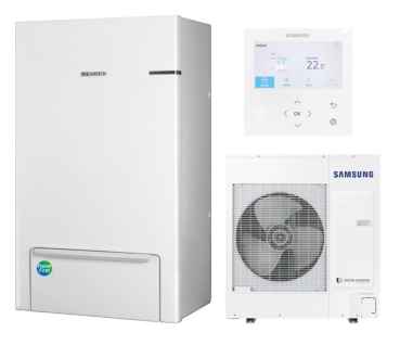 SAMSUNG Split 9kW 400V m. Wall-Mounted Hydro Unit Wärmepumpe