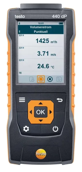 Testo Strömungsmessgerät Kombi Set testo 440 delta P mit Bluetooth