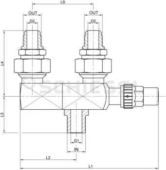 AWA Wechselventil S30W m.2 Anschlußn. AN R 1/2"